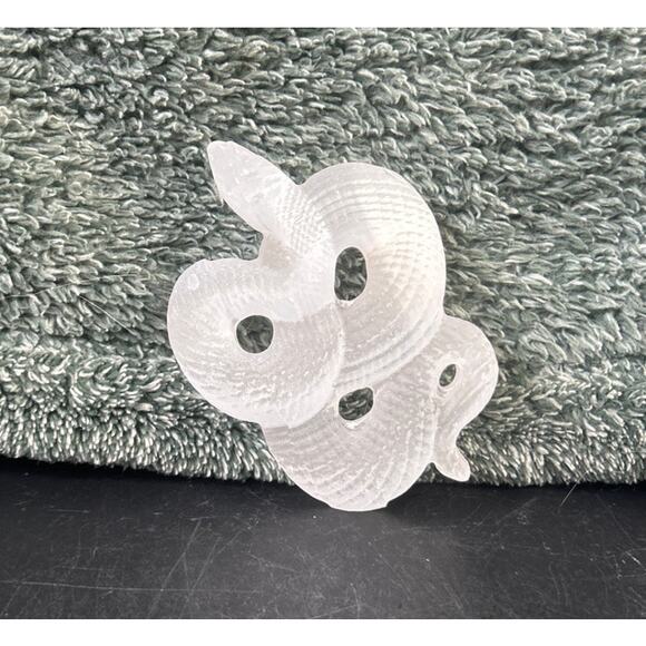 Selenite Mini Snake Carved Figurine Small 3 Inch Natural Quartz Crystal - Picture 2 of 11